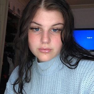 Cropped high neck sweater